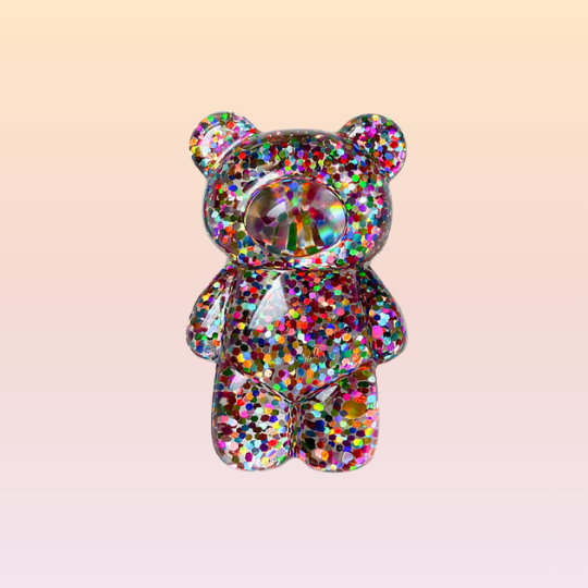 glitterati bear phone grip