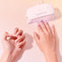 hand modeling PRESS + SET™ Gel Nail Wrap in Rose Water