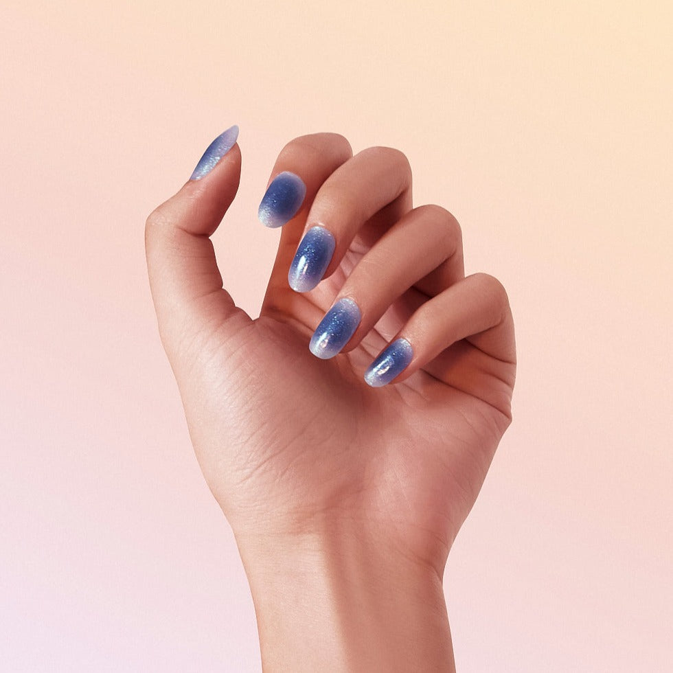 Gel Nail Wraps Blue